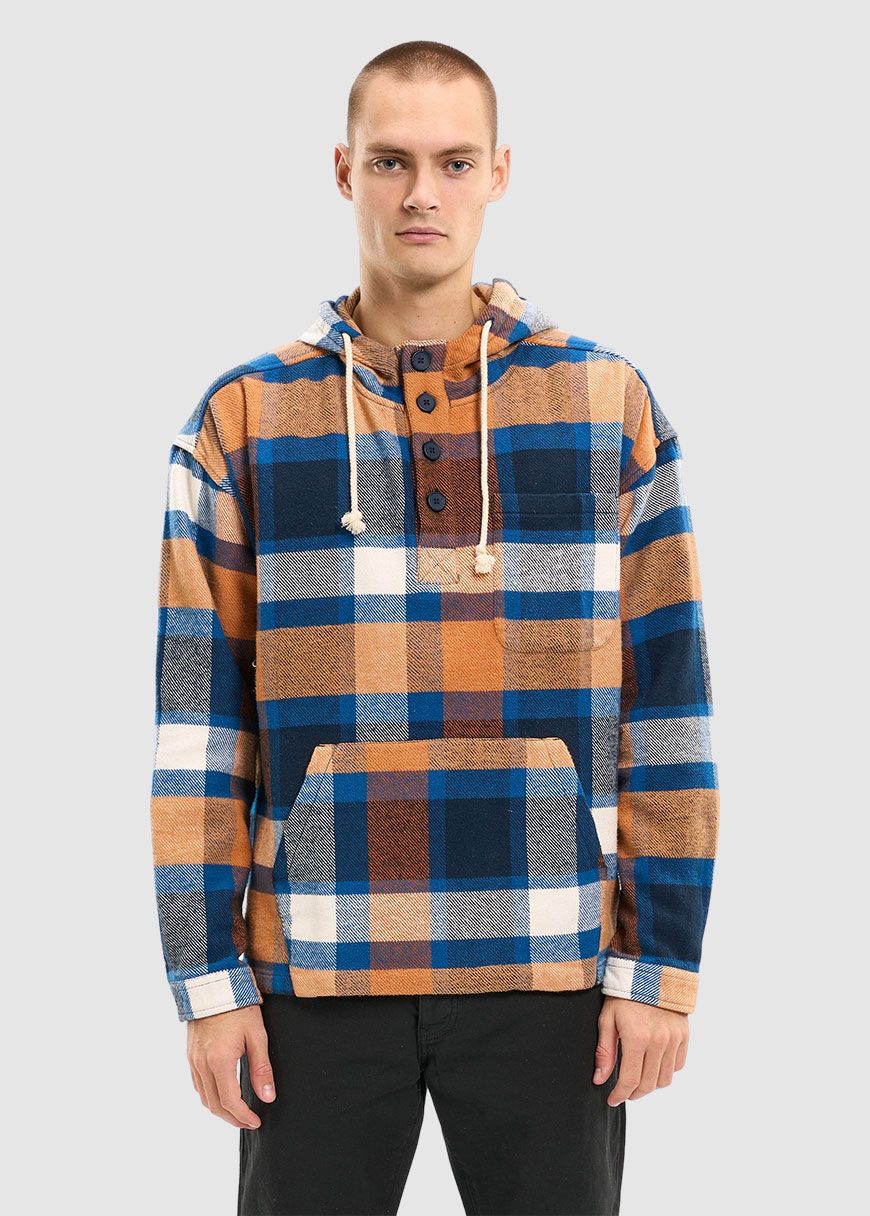 Big Checked Dropped Shoulder Overshirt