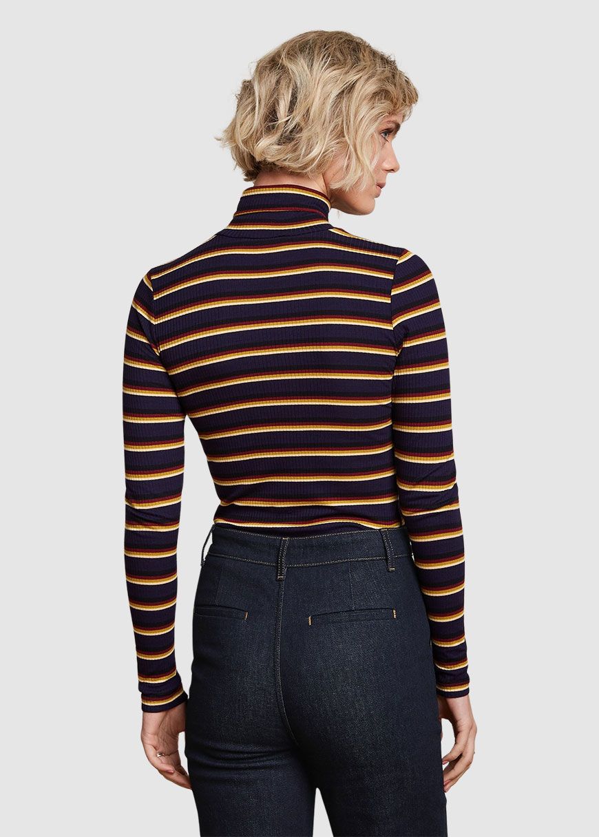 Rollneck Top Century Stripe