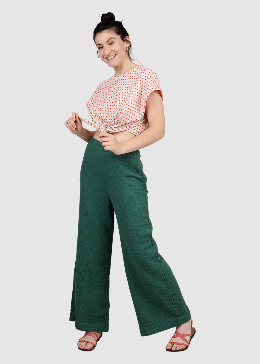 Bubble Wide Leg Pant