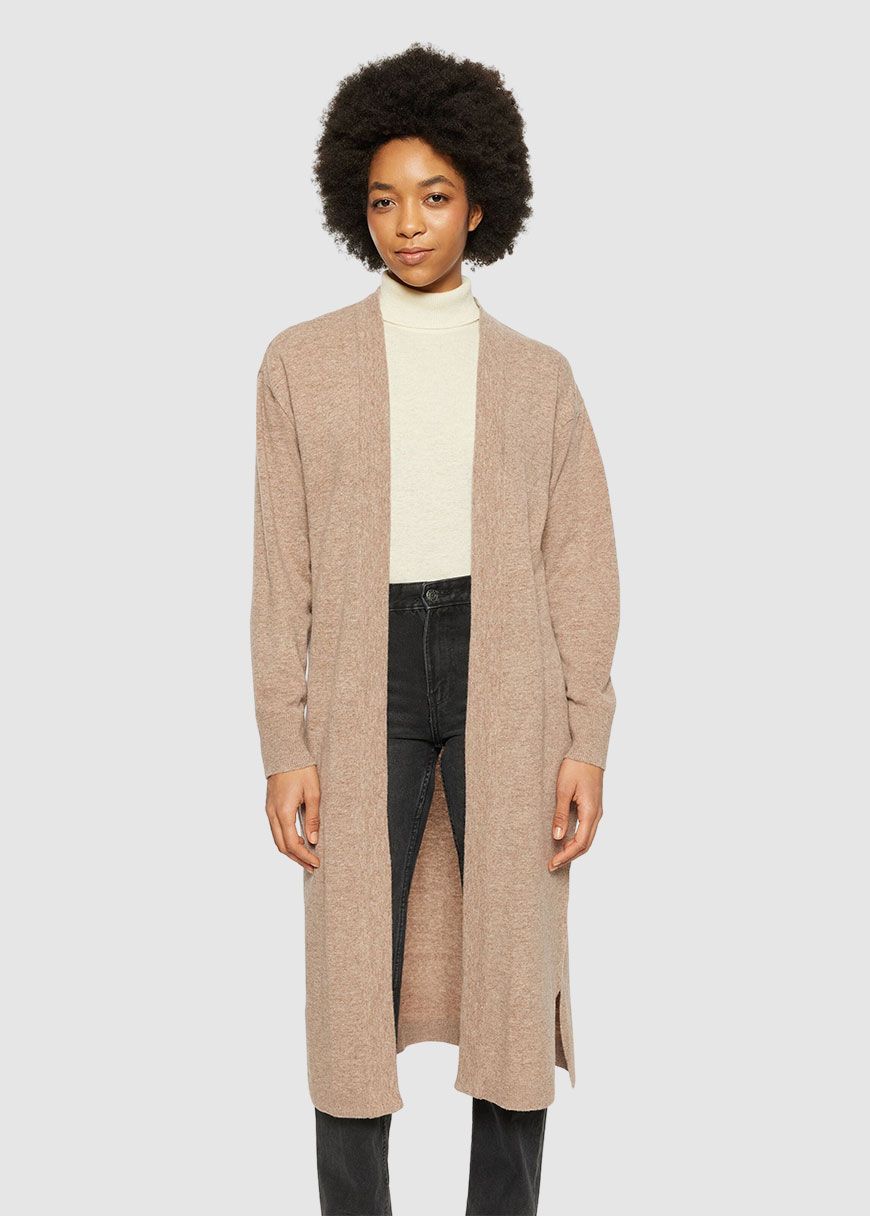 Lambswool Long Cardigan