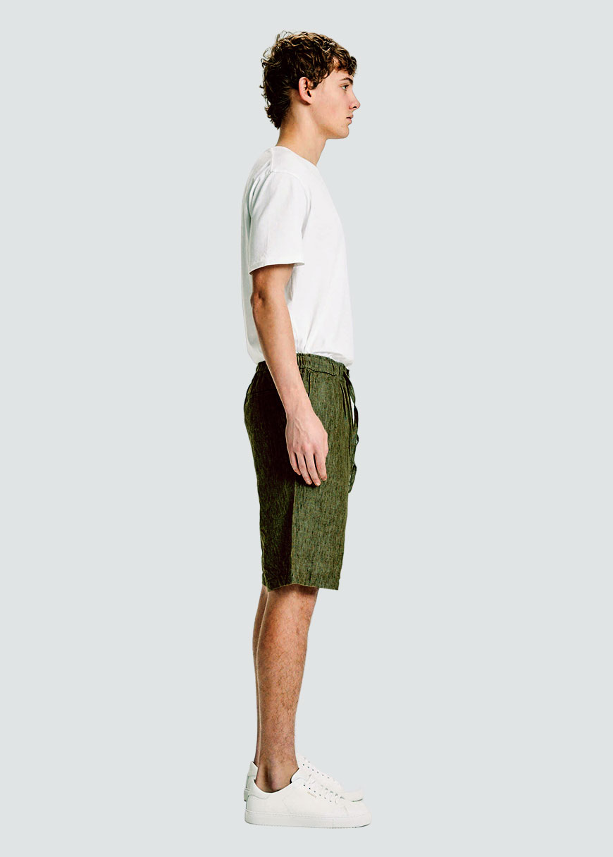 Fig Loose Linen Shorts