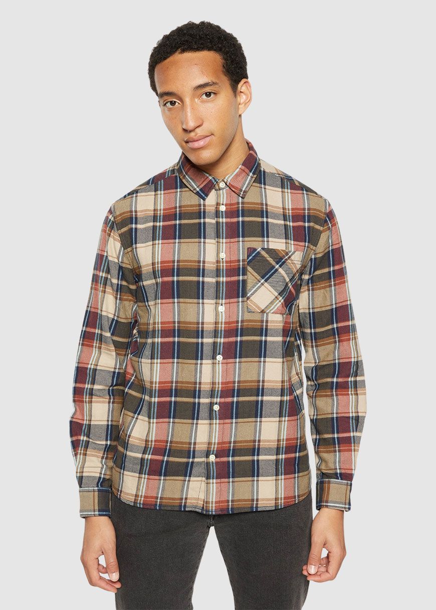 Regular Light Flannel Checkered Shirt