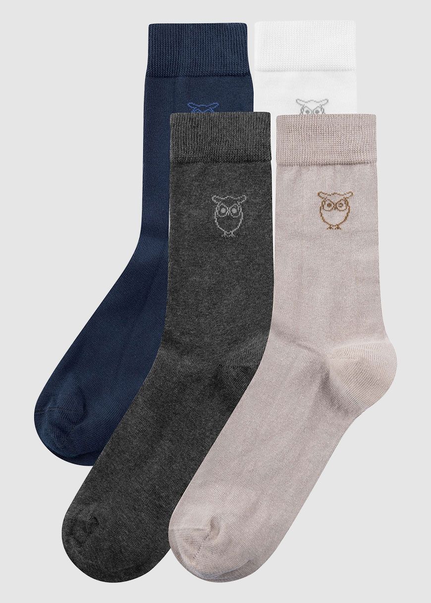 4-Pack Solid Socks