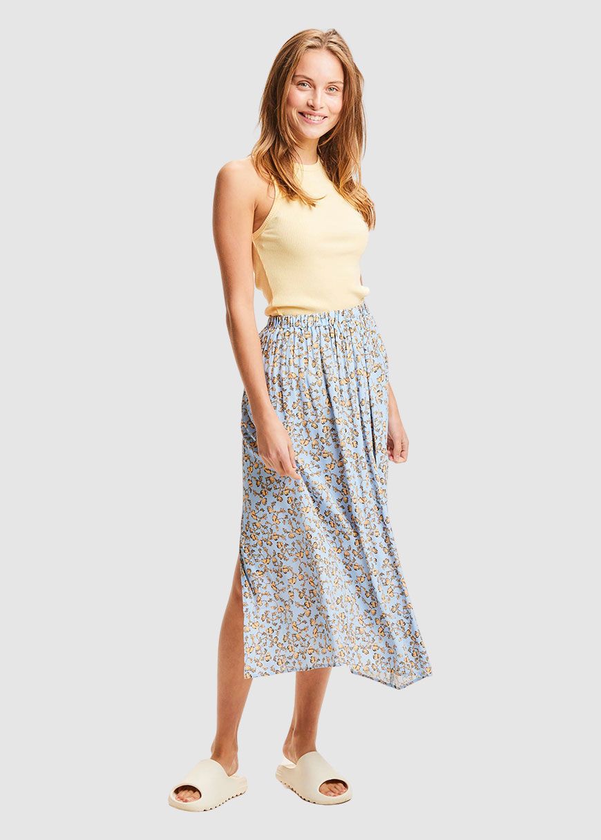 Flower Print Skirt