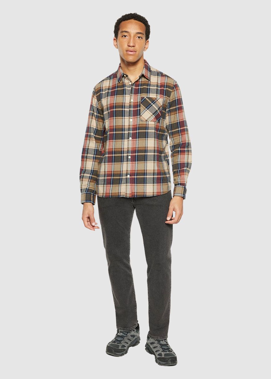 Regular Light Flannel Checkered Shirt