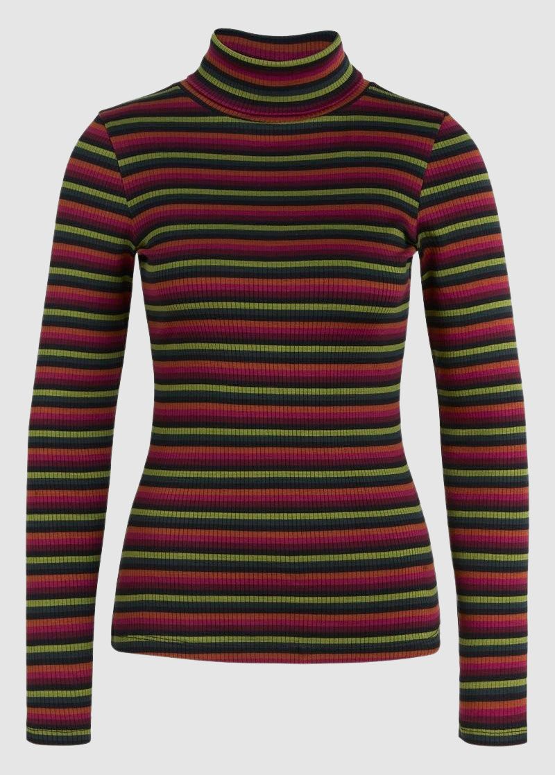 Rollneck Top Jardin Stripe