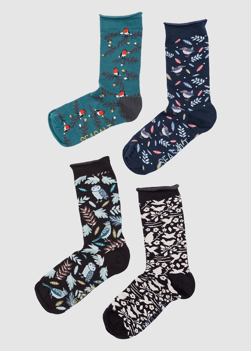 Women's Sailor Socks Box of 4