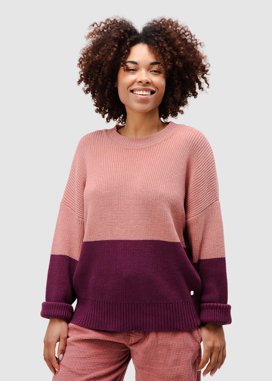 Bicolor Cotton Sweater