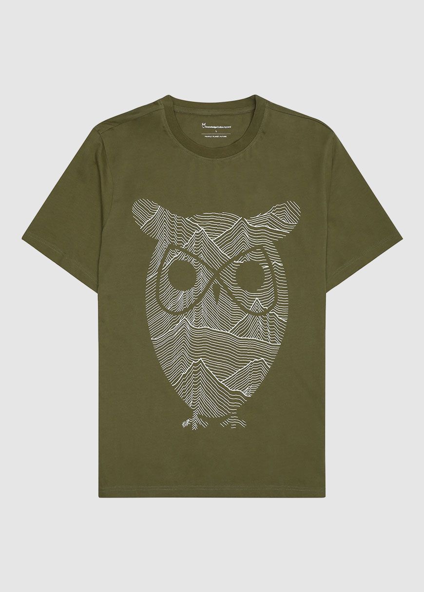 Mountain Owl Printed T-Shirt