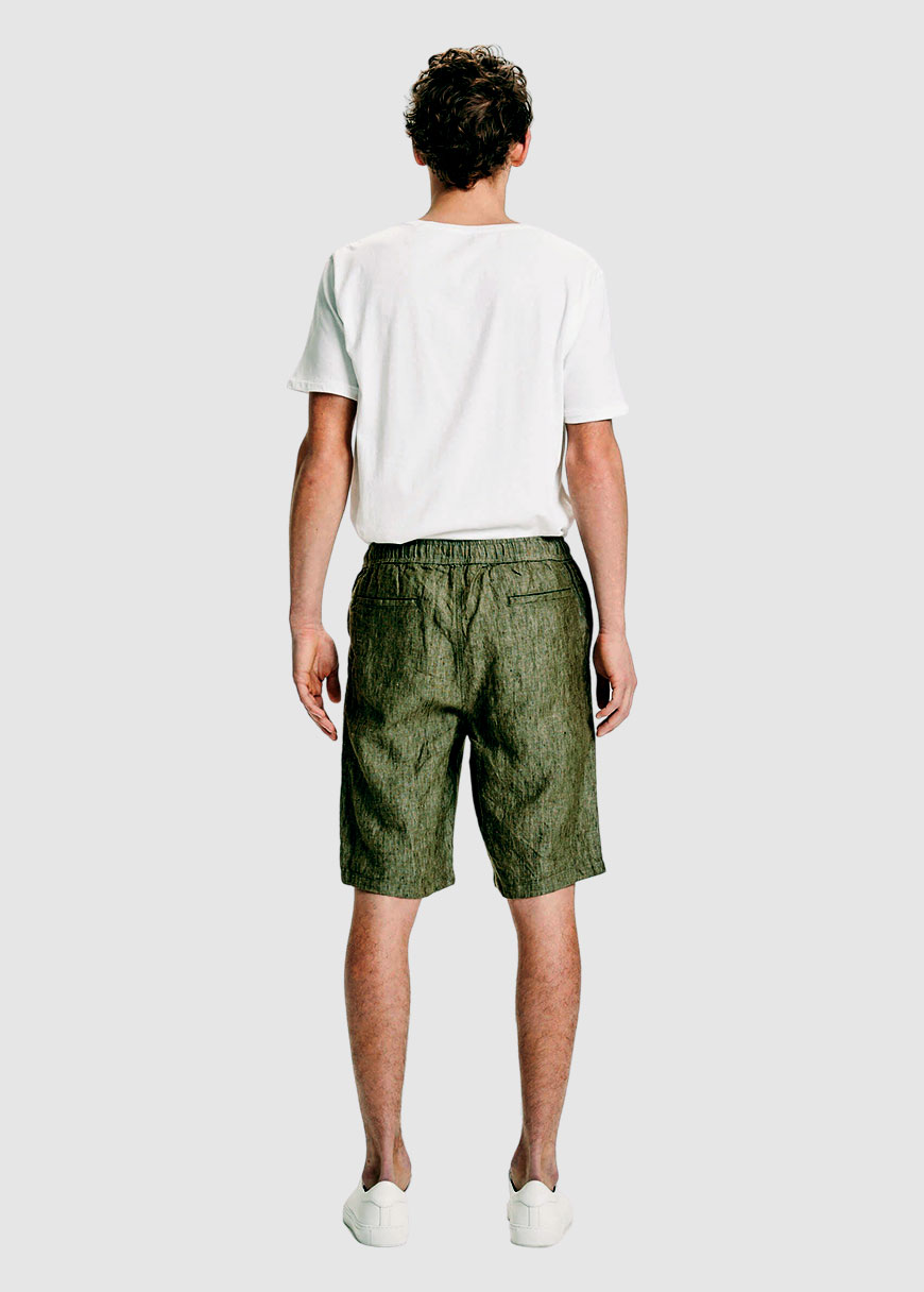 Fig Loose Linen Shorts