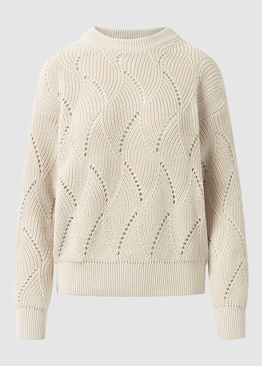 Cotton Cable Crew Neck