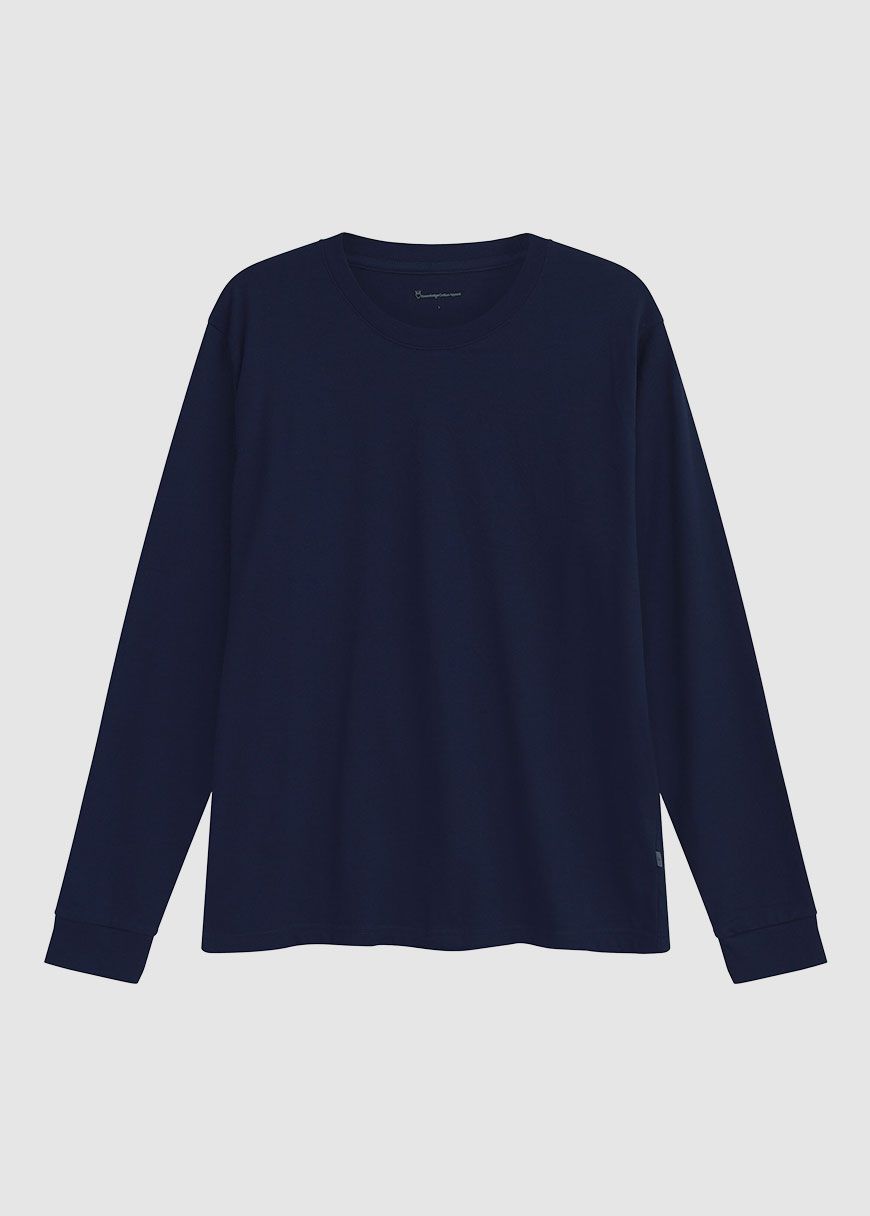 Regular Long Sleeve Recycled Cotton O-Neck Tee