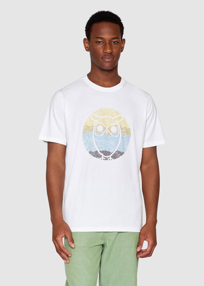 Regular Circled Owl Printed T-Shirt