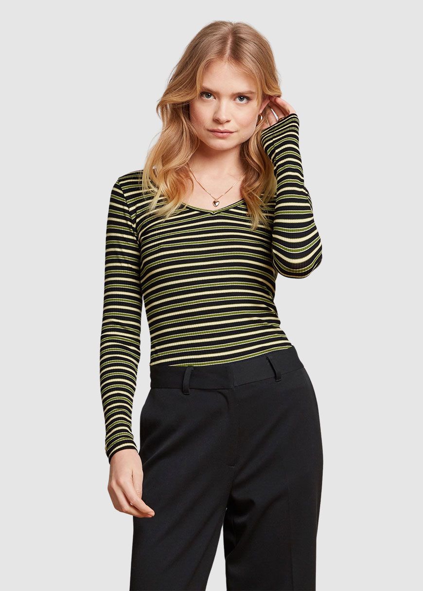 Carice V Top Pimm Stripe