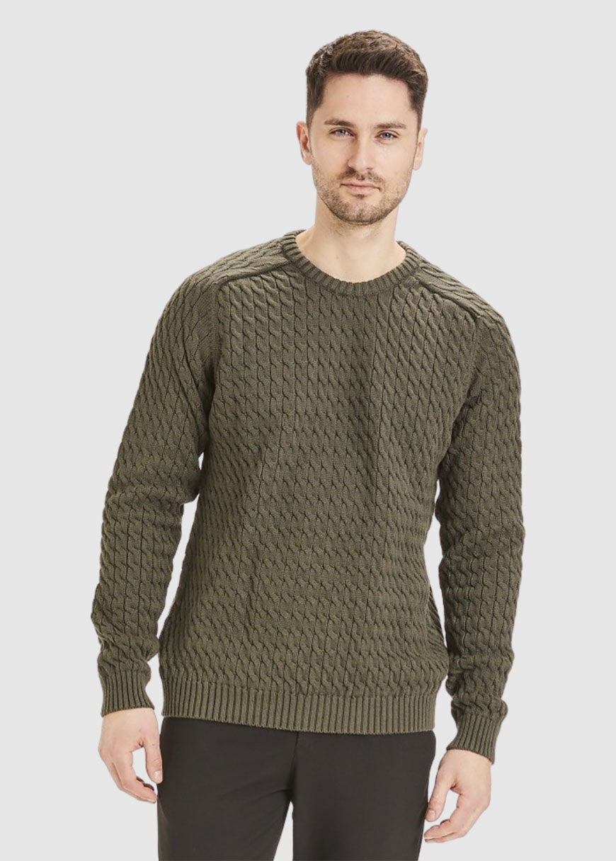 Field Cable Crew Neck Knit