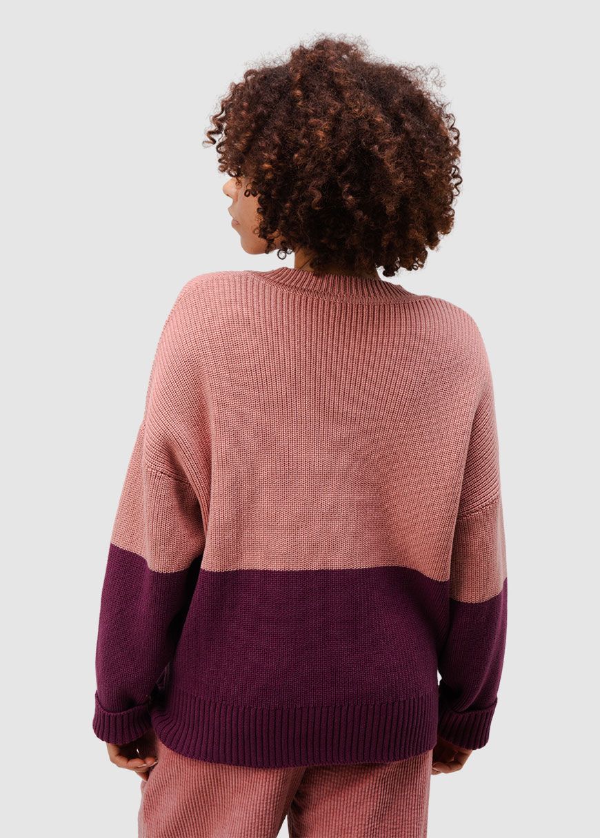 Bicolor Cotton Sweater