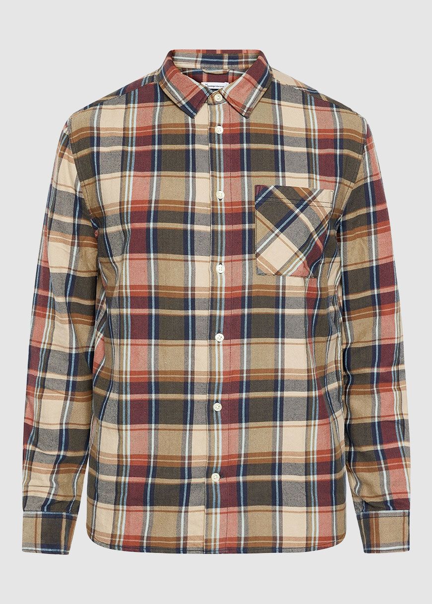 Regular Light Flannel Checkered Shirt