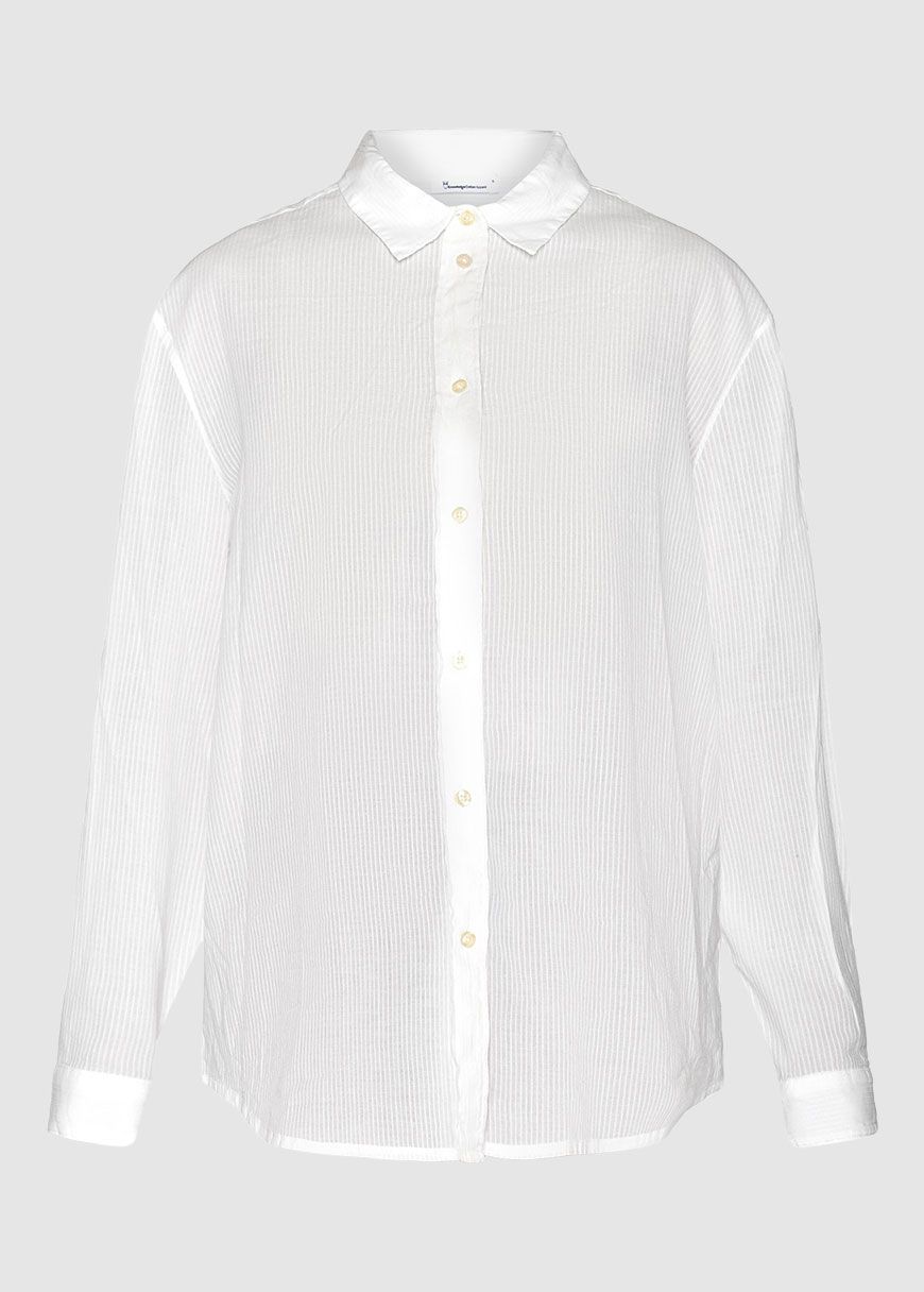 Loose Stripe Structure Shirt