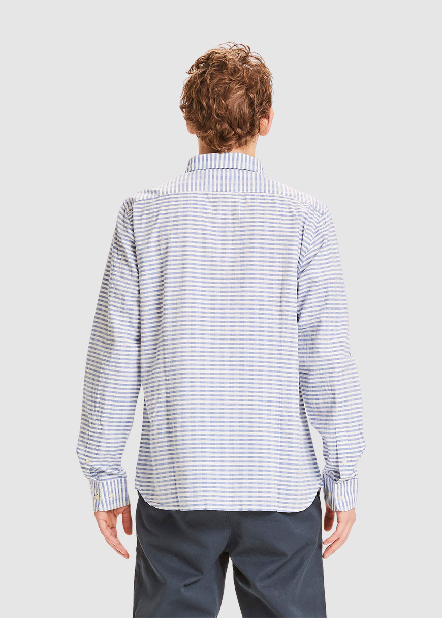 Elder Regular Fit Horizontal Striped Shirt