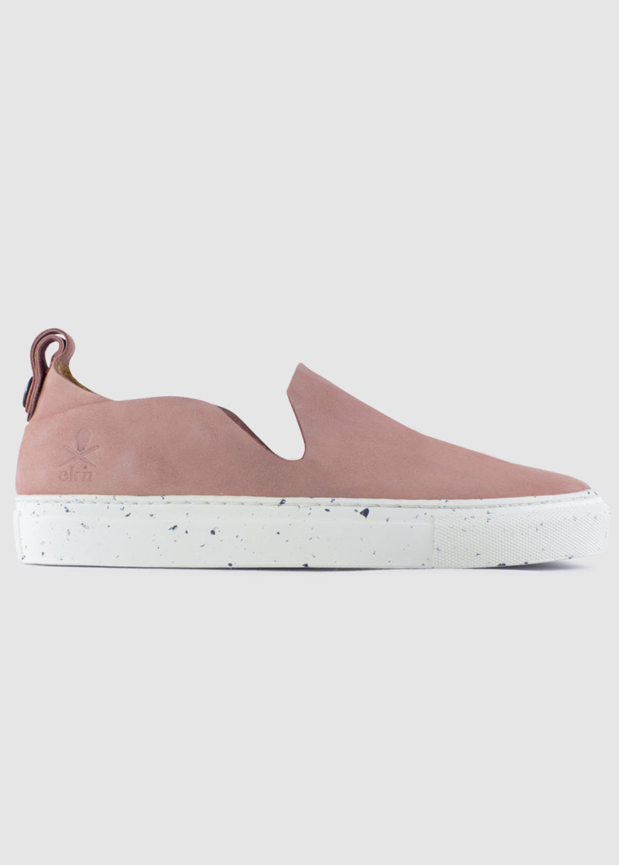 Kudzu Salmon Leather White Sole