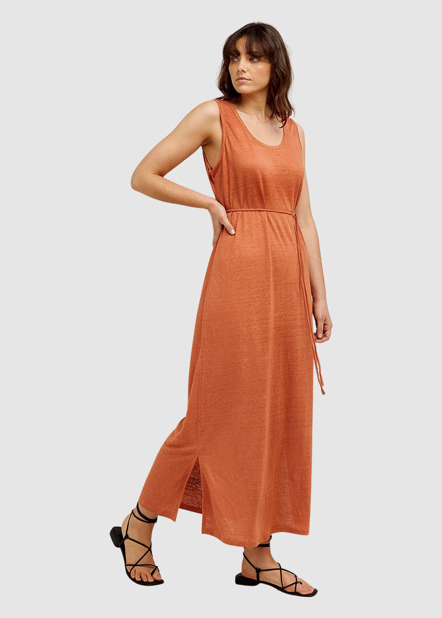 Arden Linen Sleeveless Dress