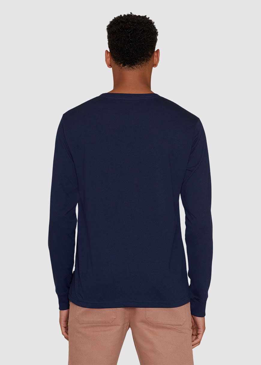 Regular Long Sleeve Recycled Cotton O-Neck Tee