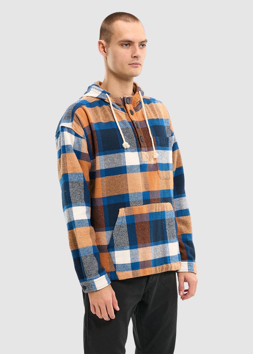 Big Checked Dropped Shoulder Overshirt