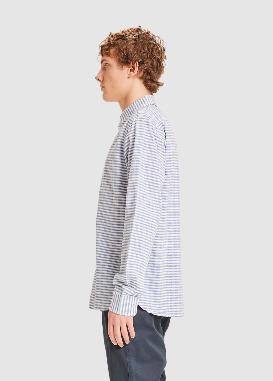 Elder Regular Fit Horizontal Striped Shirt