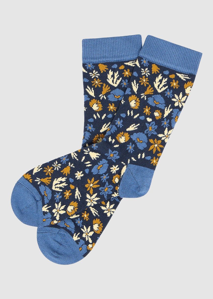 Socken mit floralem Print