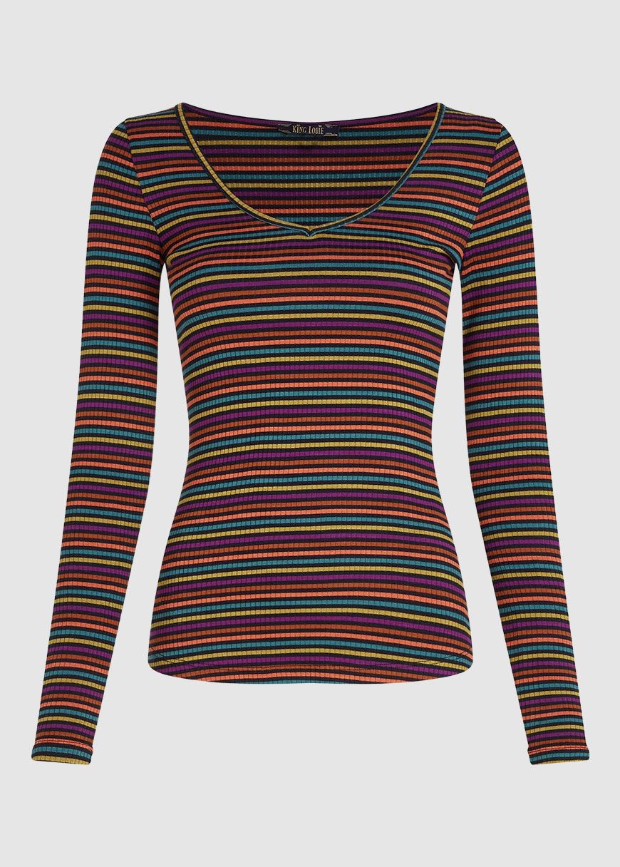 Carice V Top Rolla Stripe