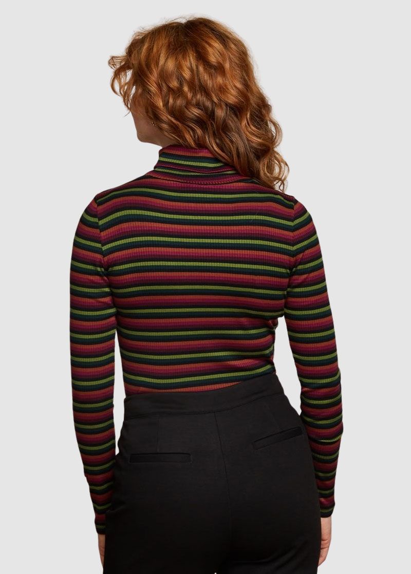 Rollneck Top Jardin Stripe