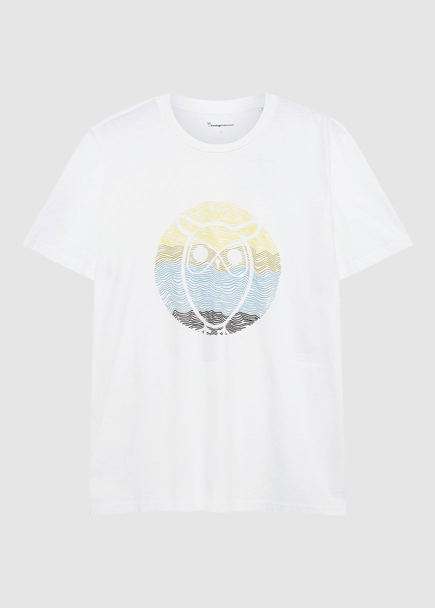 Regular Circled Owl Printed T-Shirt