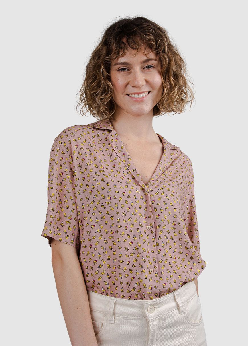 Peanuts Woodstock Aloha Blouse