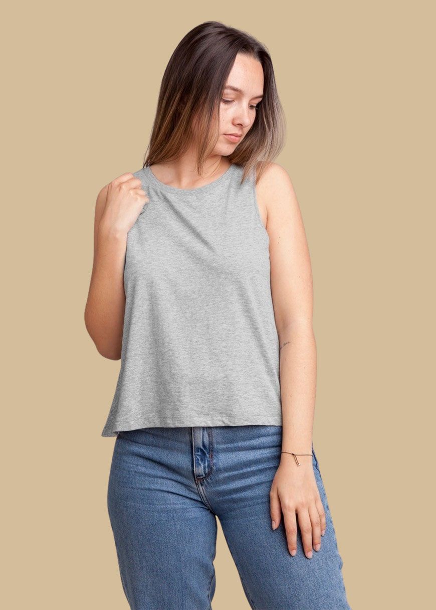 Cropped Oversized Tanktop W